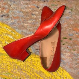 Red Amalfi Flats Size 9AA